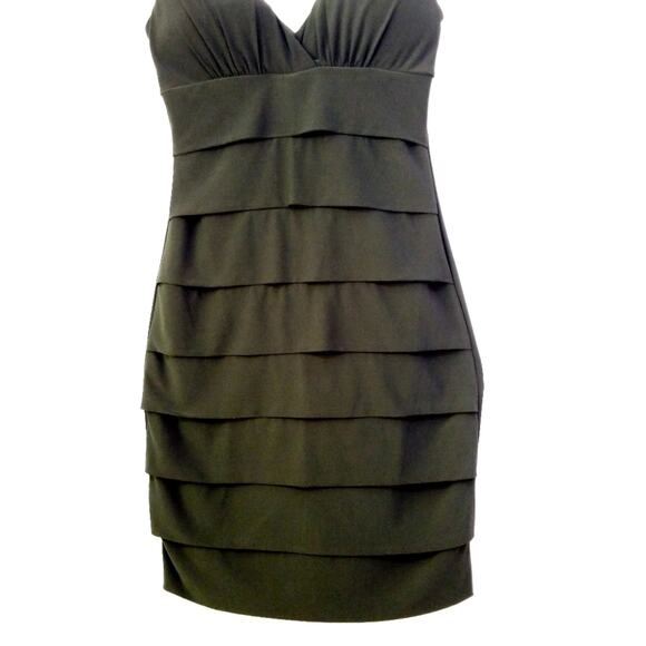 NWT B. Smart layered ruffle empire jersey dress 8 - Picture 3 of 8